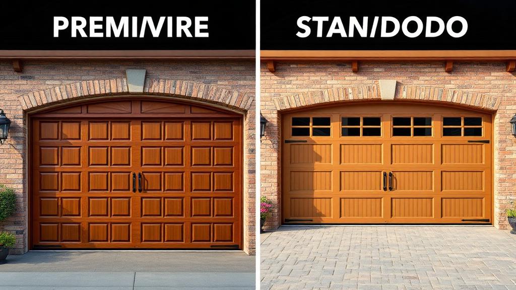 Premium vs Standard Comparison: Making Smart Decisions - Garage door blog article