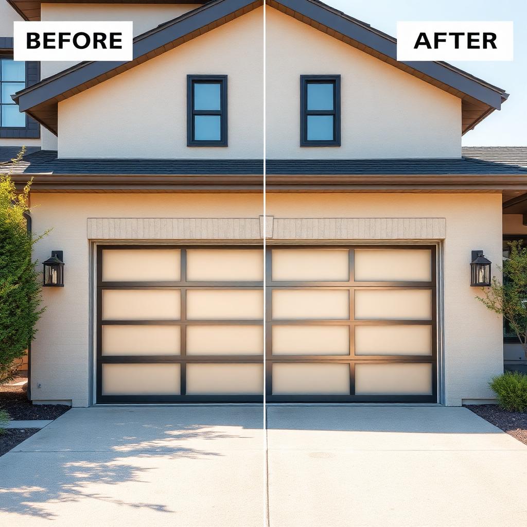 Garage Door Installation - Professional garage door technician performing installation service